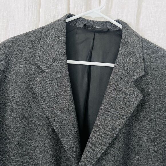 Fenzia Gray 100% Italian Worsted Wool Euromoda 3 Button Blazer Sport Coat - 44S - Picture 2 of 10